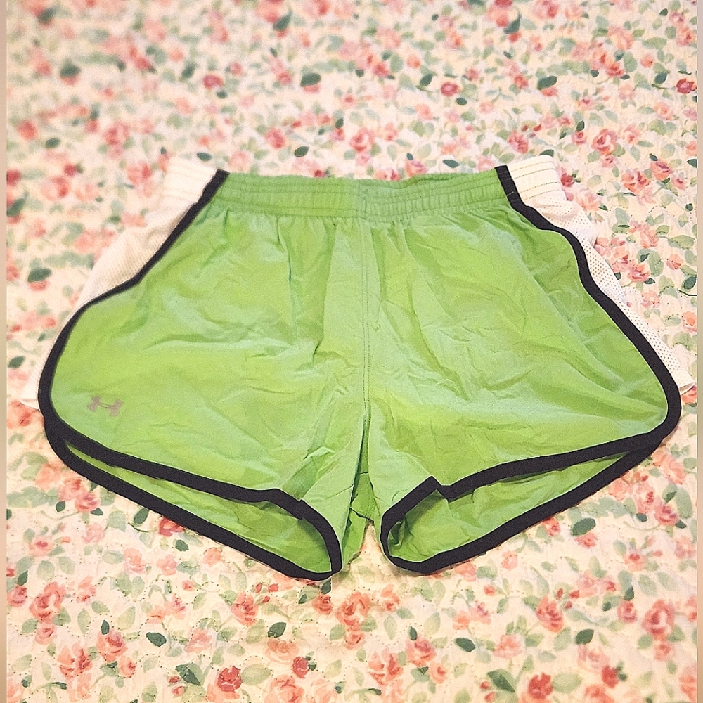 Under Armour Lawn Green Running Shorts XS